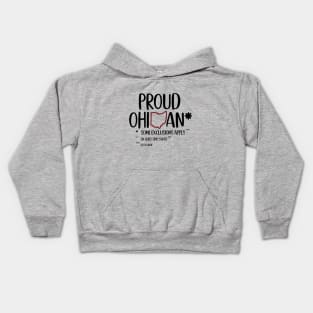 Proud Ohioan | Funny Ohio Pride Kids Hoodie